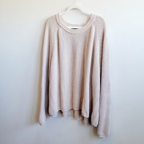 Jenni Kayne Cotton Fisherman Sweater in Oatmeal - Picture 6 of 9